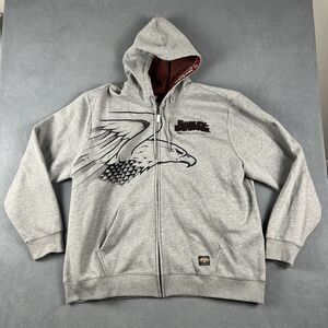 Harley-Davidson Men's 3XL 120th Anniversary Full Zip Up Pullover Hoodie Gray